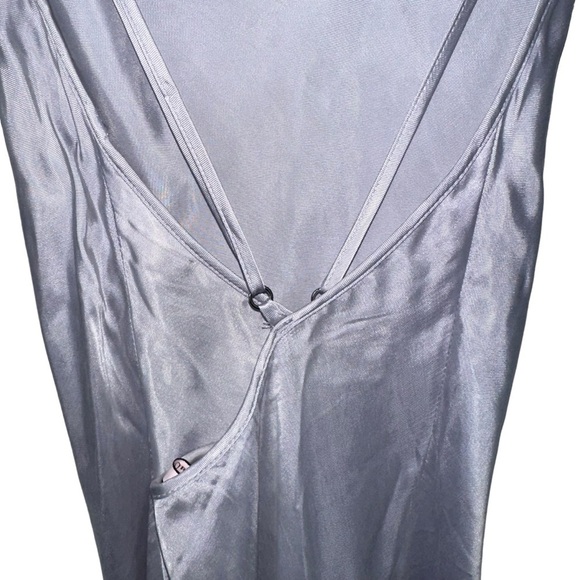 VICTORIA'S SECRET LIGHT PURPLE LILAC SILK LONG SLIP DRESS US XS LUXE SHEEN CUPRO - Picture 3 of 12